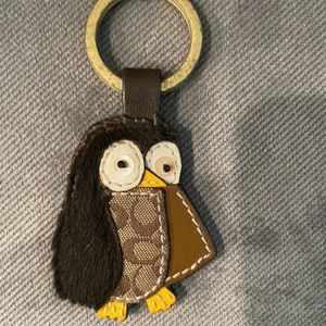 Coach Owl key chain